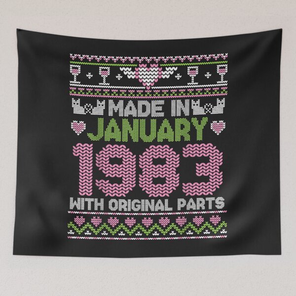 Item preview, Made In January 1983 Happy Birthday Me You 39 Years Sweater designed and sold by DahlilaJo.