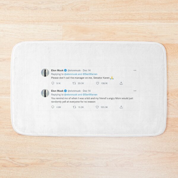 Item preview, Elon Musk Senator Karen Tweet designed and sold by LightningJelly.