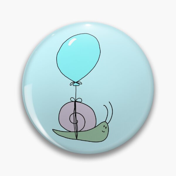 Item preview, Snail With a Blue Balloon designed and sold by NonbinarySarah.