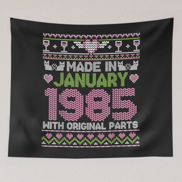 Item preview, Made In January 1985 Happy Birthday Me You 37 Years Sweater designed and sold by DahlilaJo.