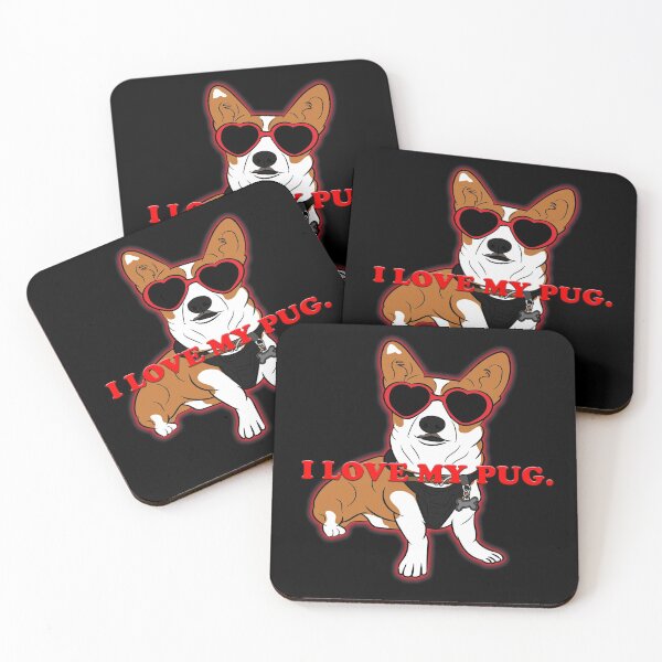 Item preview, I love my Pug saying/quote puppy design designed and sold by SamRVstore.
