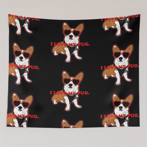 Item preview, I love my Pug saying/quote puppy design designed and sold by SamRVstore.