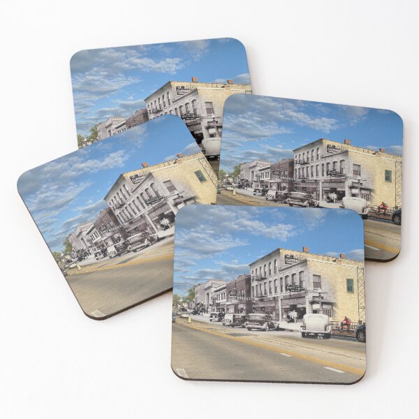 Item preview, Mashup Batavia, IL - Wilson Street looking East from Bridge designed and sold by Shumway  Studio.