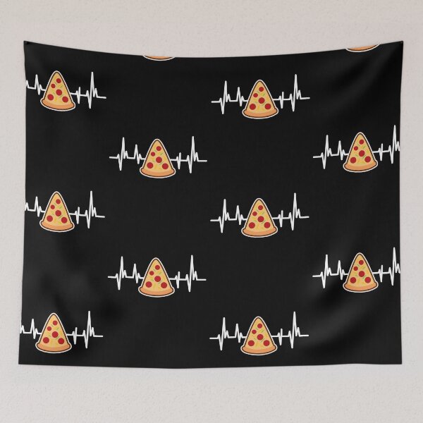 Item preview, I Love Pizza Heartbeat Foodie Pizza-pie Lovers designed and sold by GravitiTees.
