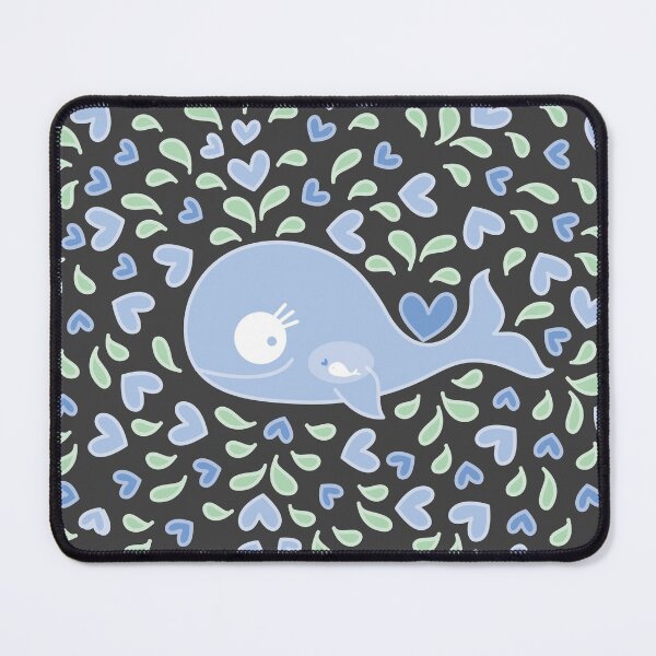 Item preview, Whimsical Indigo Purple Mommy Whale Pregnant With Baby © fatfatin designed and sold by fatfatin.