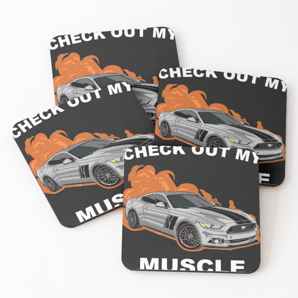 Item preview, Check out my Muscle Car Ford Mustang Gray  designed and sold by viralstudio.