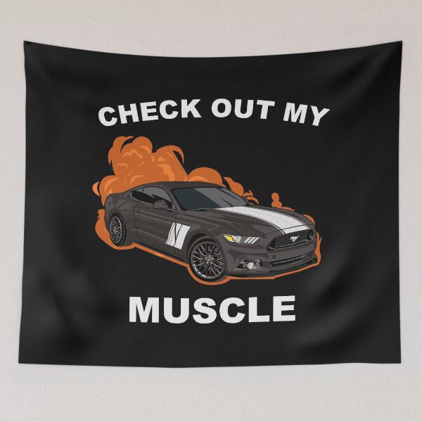 Item preview,  Check out my Muscle Car Ford Mustang Black  designed and sold by viralstudio.