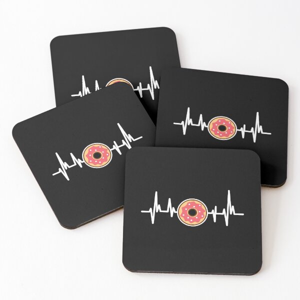 Item preview, I Love Doughnuts Heartbeat Foodie Donut Lovers designed and sold by GravitiTees.
