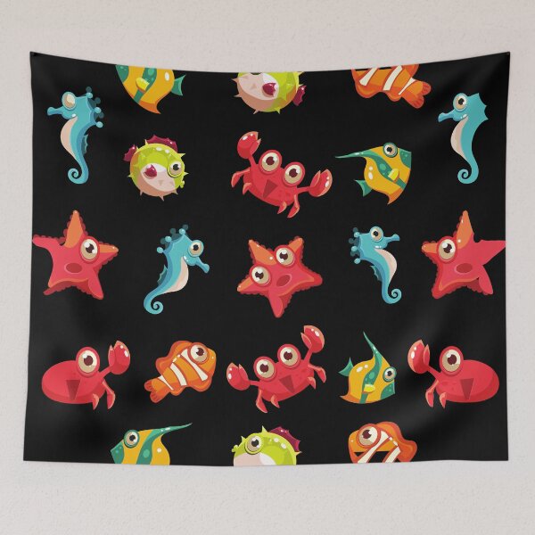 Item preview, Colorful Sea Life designed and sold by TheBrotherHouse.