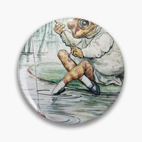 Item preview, Beatrix Potter Vintage Mr. Jeremy Fisher Frog on Lilly Pad  Illustration  designed and sold by Pinkmagenta.