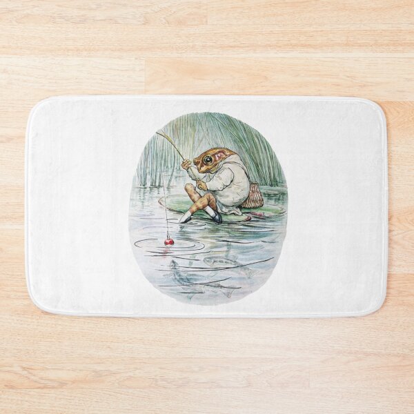 Item preview, Beatrix Potter Vintage Mr. Jeremy Fisher Frog on Lilly Pad  Illustration  designed and sold by Pinkmagenta.