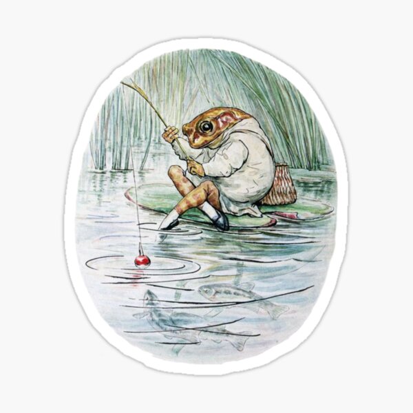 Beatrix Potter Vintage Mr. Jeremy Fisher Frog on Lilly Pad Illustration   Poster for Sale by Pinkmagenta