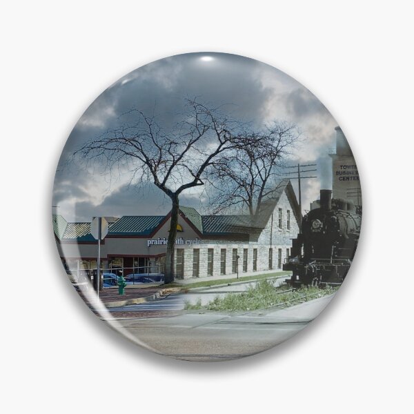 Item preview, Mashup Batavia, IL - Northbound Train on Water Street designed and sold by Shumway  Studio.