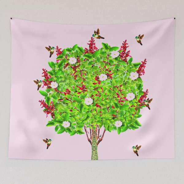 Item preview, Tree and Hummingbirds designed and sold by KC Morcom.