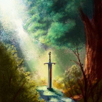 Sword in Stone Original sold Painting