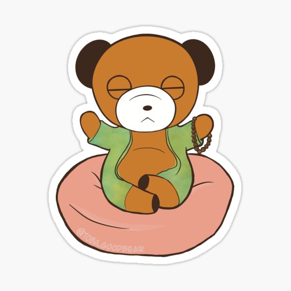 Buddha Bear Sticker