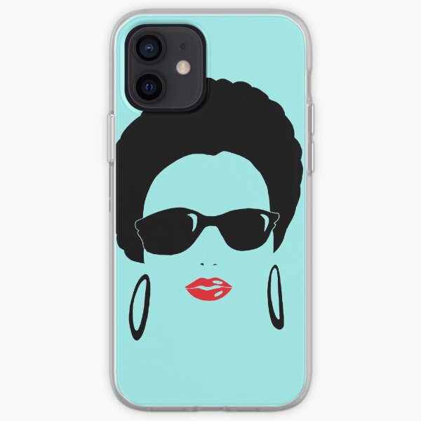 Afro chic with round earrings iPhone Soft Case