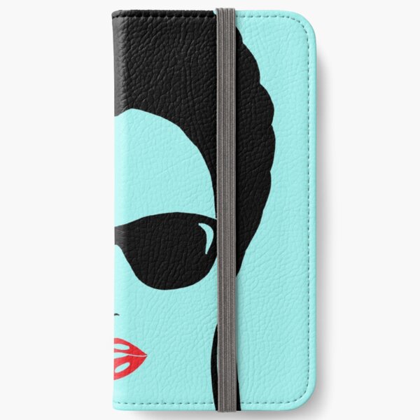 Afro chic with round earrings iPhone Wallet