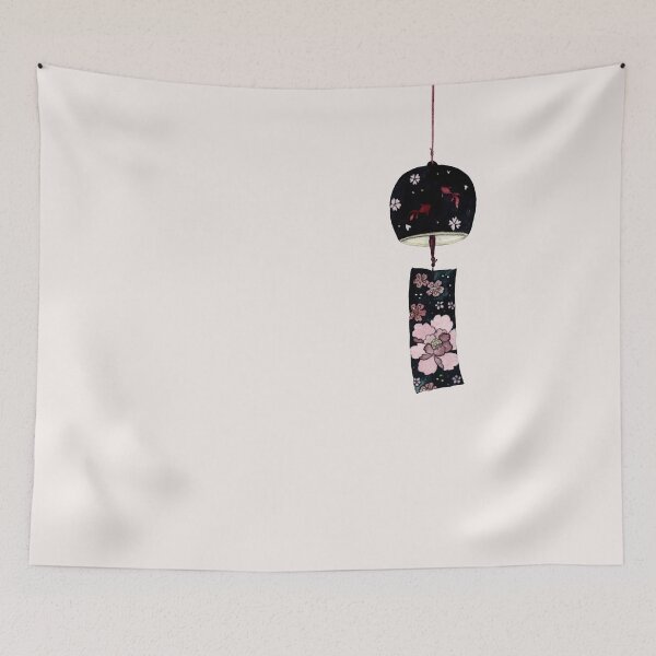 Item preview, Japanese Floral Goldfish Wind Chimes, fūrin (風鈴) designed and sold by mooonhannah.