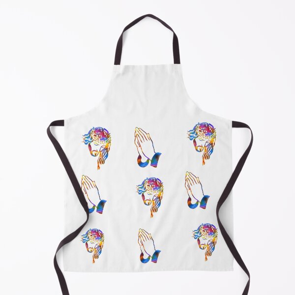 Item preview, Colorful Psychedelic Jesus Christian Prayer Pattern designed and sold by RGRamsey.