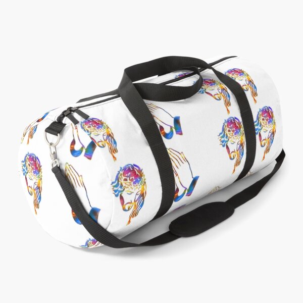 Item preview, Colorful Psychedelic Jesus Christian Prayer Pattern designed and sold by RGRamsey.