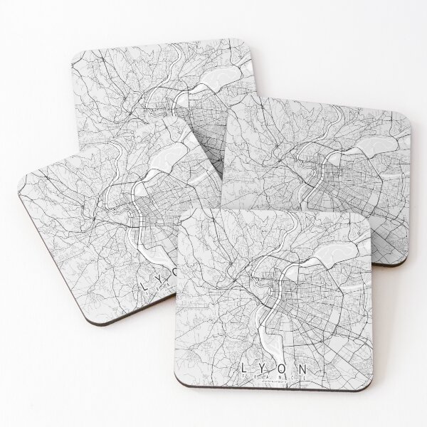 Item preview, Lyon City Map of France - Light designed and sold by deMAP.