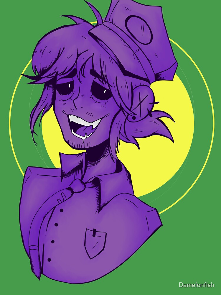 Hello there (FNAF Fanart)  Fnaf, Purple guy, Anime fnaf