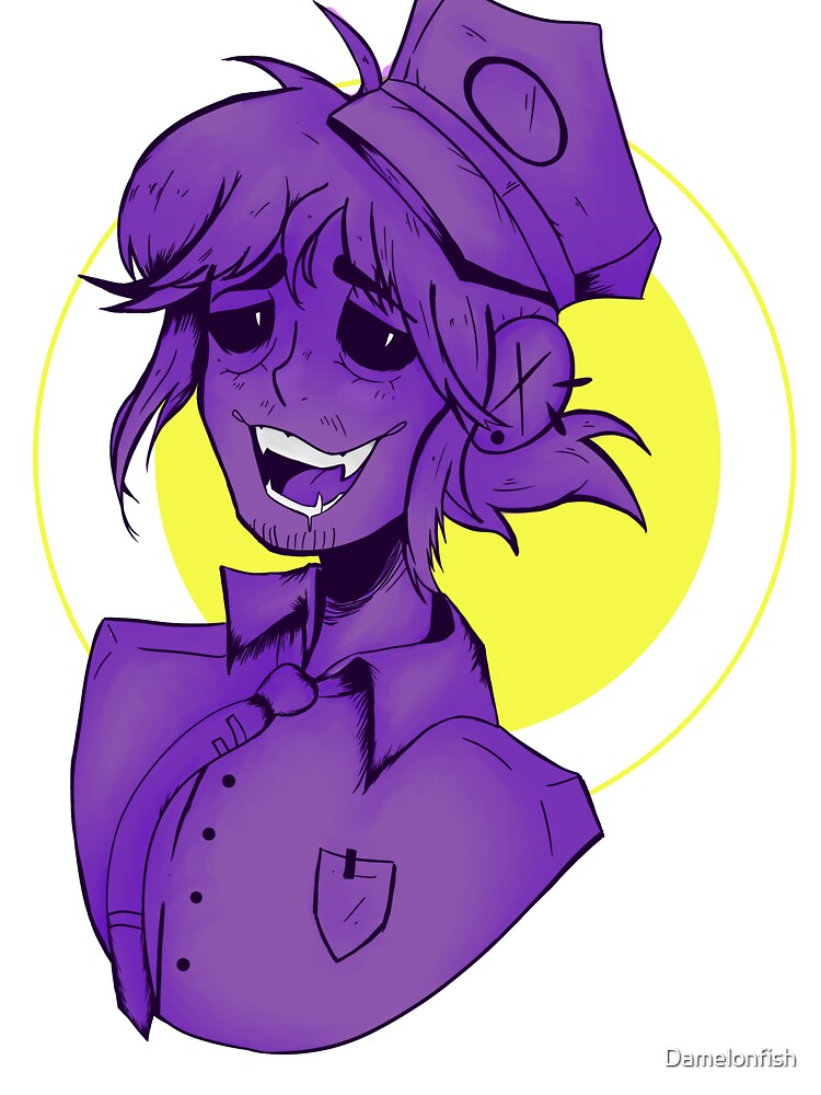 Hello there (FNAF Fanart)  Fnaf, Purple guy, Anime fnaf