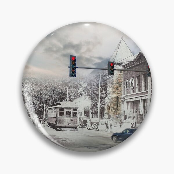 Item preview, Mashup Batavia, IL - Looking east on Batavia Avenue designed and sold by Shumway  Studio.