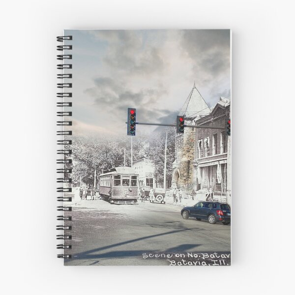 Item preview, Mashup Batavia, IL - Looking east on Batavia Avenue designed and sold by Shumway  Studio.