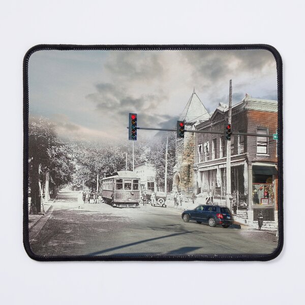 Item preview, Mashup Batavia, IL - Looking east on Batavia Avenue designed and sold by Shumway  Studio.