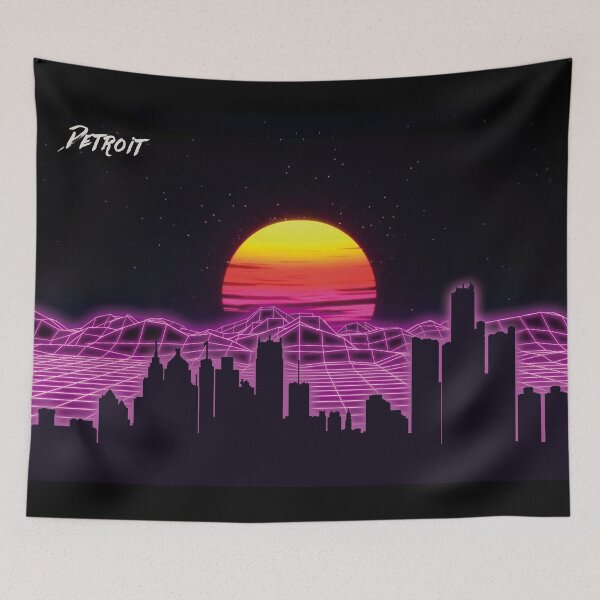 Item preview, Detroit Skyline Neon Nights designed and sold by DFerraz.
