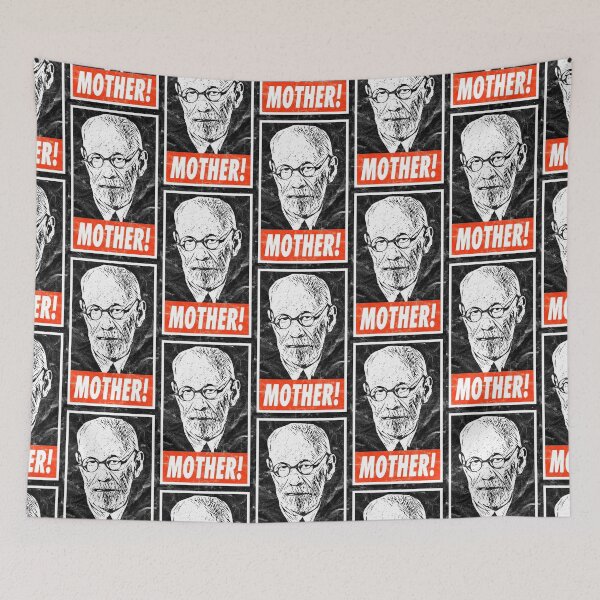 Item preview, Freud Mother! - White Distressed Look designed and sold by risible.