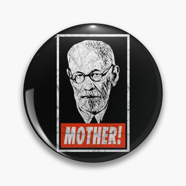 Item preview, Freud Mother! - Black Distressed Look designed and sold by risible.