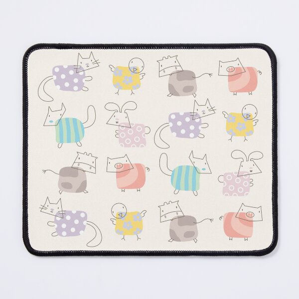 Item preview, Moo! Oink! Chirp! Meow! Woof! Thump! Baby Animals Pattern III © fatfatin designed and sold by fatfatin.