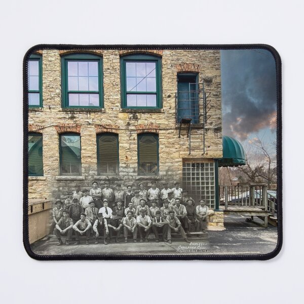 Item preview, Mashup Batavia, IL - Workers at the old Challenge windmill factory designed and sold by Shumway Studio.