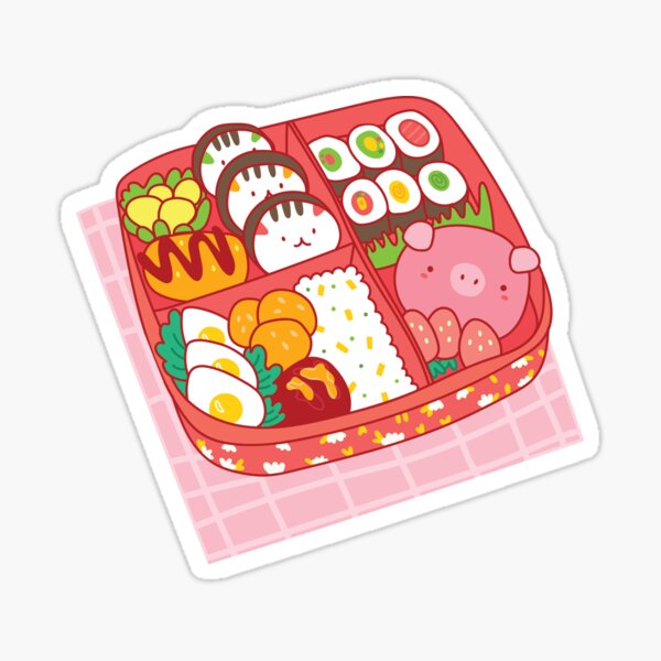 Kawaii Bento Box Sticker for Sale by Adronia