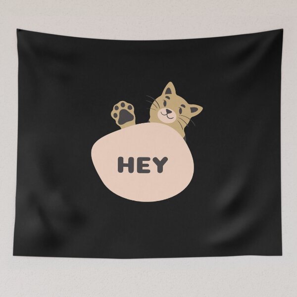 Item preview, cat sayes hey, Cat, Kitty, Kitten, Pet, Cute Cat Classic HAT gifts for kids and girls and women and man designed and sold by sohaib92.