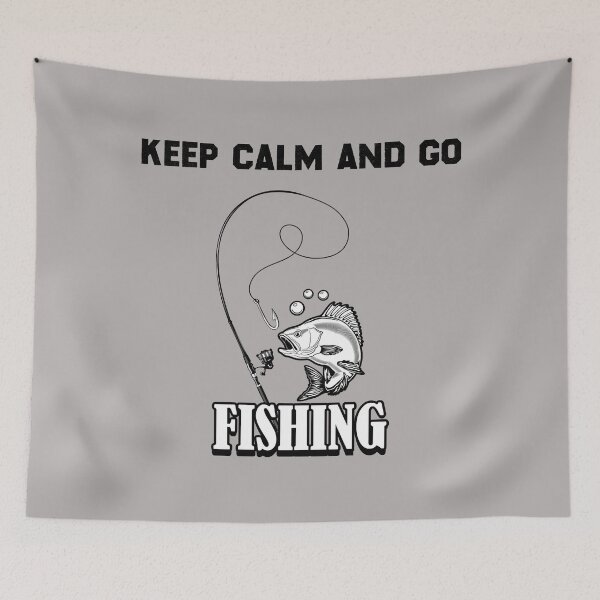 Item preview, Keep calm and go fishing 25 designed and sold by LemmikkiBadley.