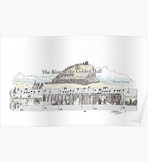 The King of the Golden Hall - Sheet Music Art Poster