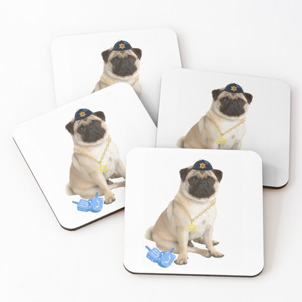 Item preview, Hanukkah Pug designed and sold by ArtofMac.