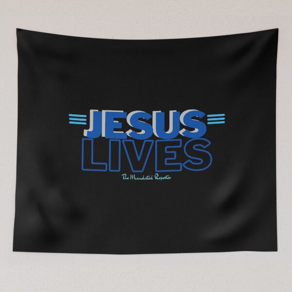 Item preview, Blue Jesus Lives Gift Idea designed and sold by TheReporter1.