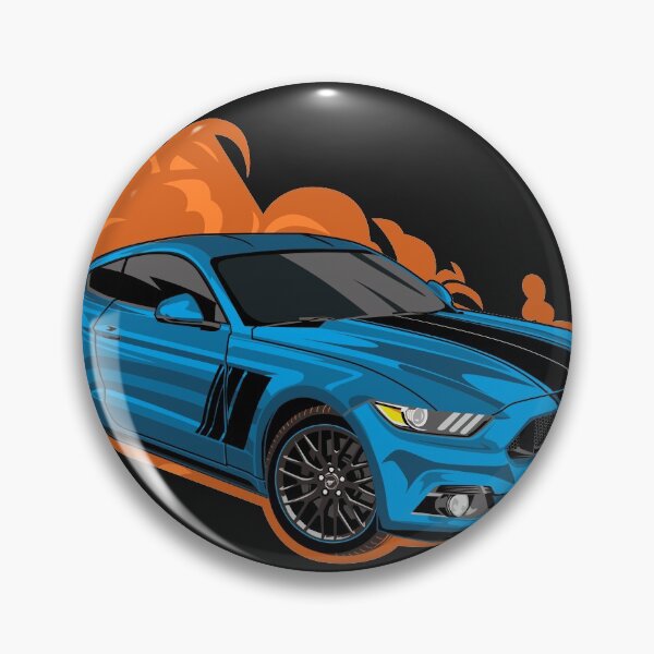 Item preview, Check out my Muscle Car Ford Mustang Blue  designed and sold by viralstudio.