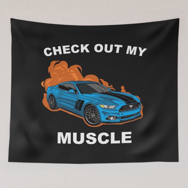 Item preview, Check out my Muscle Car Ford Mustang Blue  designed and sold by viralstudio.