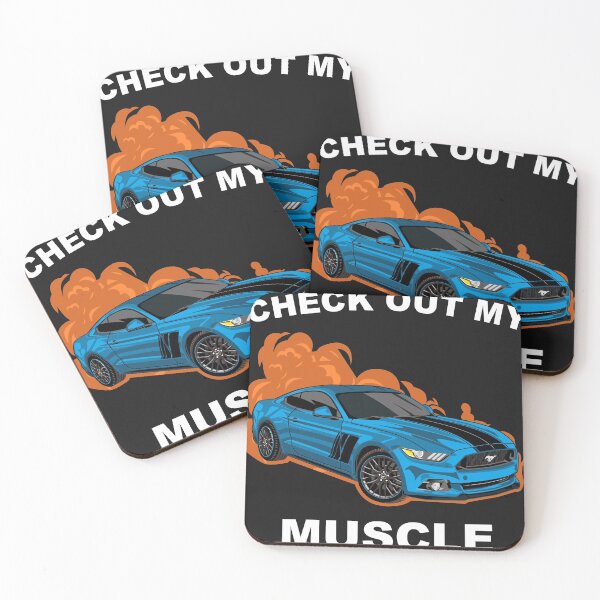 Item preview, Check out my Muscle Car Ford Mustang Blue  designed and sold by viralstudio.