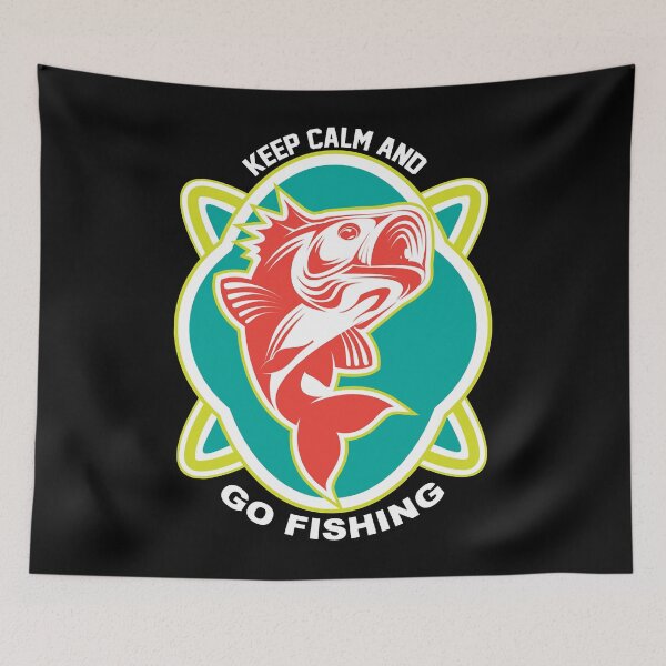 Item preview, Keep Calm and Go Fishing 32 designed and sold by MichaelZaloga.