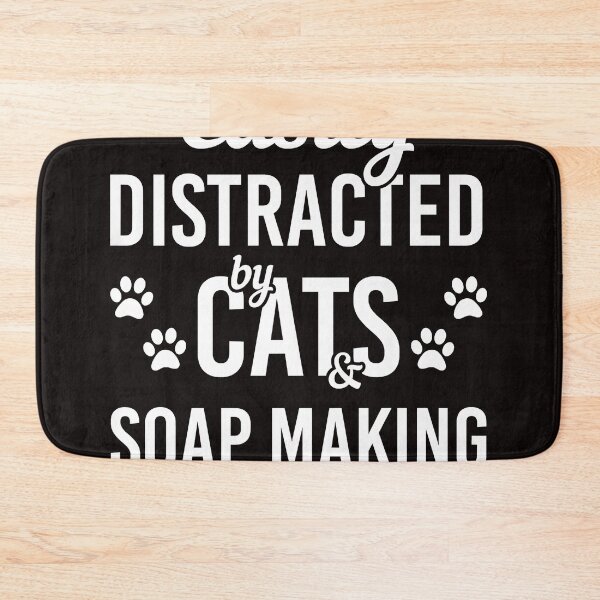 Item preview, Cat Lover Soap Making Lover Cats And Soap Maker Funny Cat Premium T-Shirt designed and sold by TomMeade1.