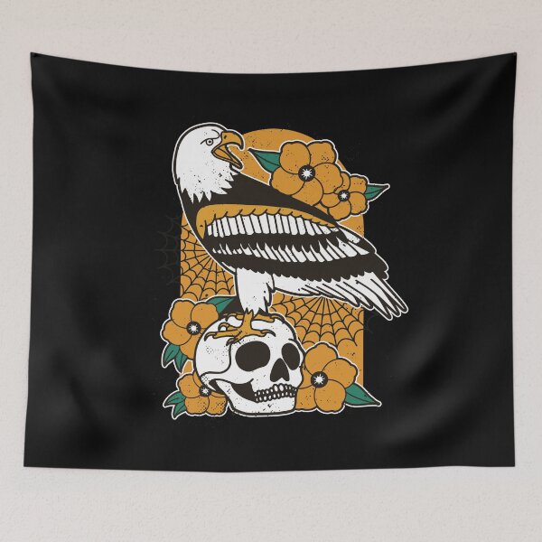 Item preview, Eagle skull tattoo designed and sold by DerSenat.
