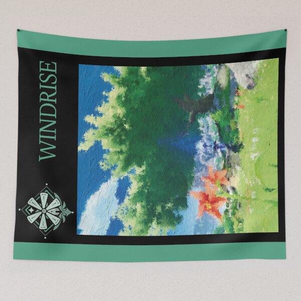 Item preview, Windrise Travel Poster designed and sold by genshinmages.