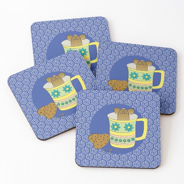 Item preview, Cute rat in a cup with some cookies designed and sold by FunnyChameleon.